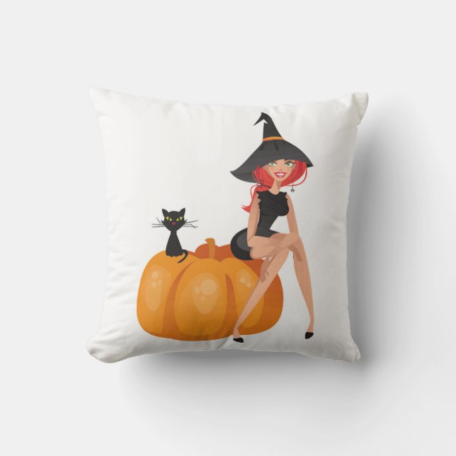 HALLOWEEN WITCH CUSHION (Front)