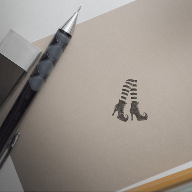 Halloween Witch Cute Shoes Rubber Stamp (Creator Uploaded)