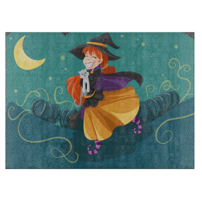 Halloween Witch Cutting Board (Front)