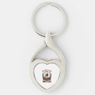 Halloween Witch Design Be Sweet Or Get Spelled_1 Key Ring
