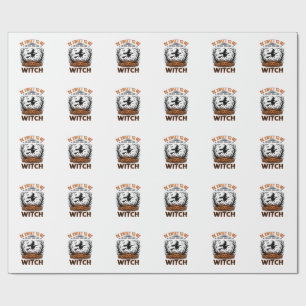 Halloween Witch Design Be Sweet Or Get Spelled_1 Wrapping Paper