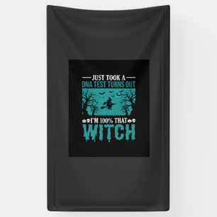 Halloween Witch DNA Test Design Banner
