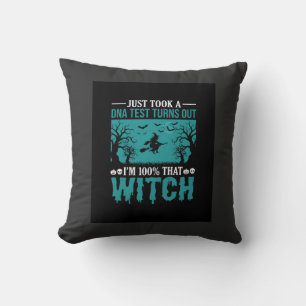 Halloween Witch DNA Test Design Cushion