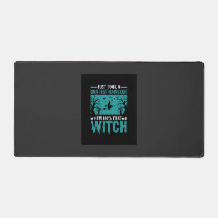 Halloween Witch DNA Test Design Desk Mat