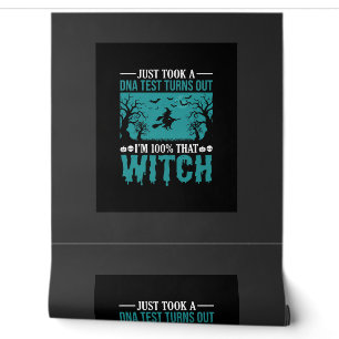 Halloween Witch DNA Test Design Wallpaper