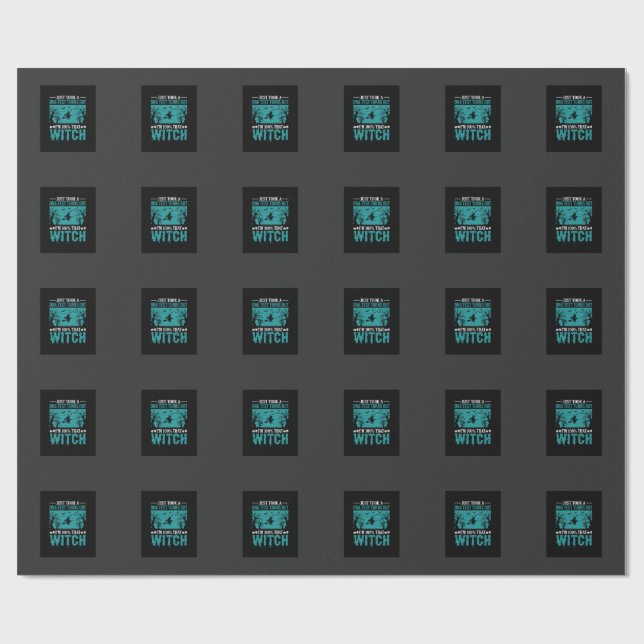 Halloween Witch DNA Test Design Wrapping Paper (Flat)