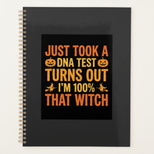 Halloween Witch DNA Test Funny Design Planner