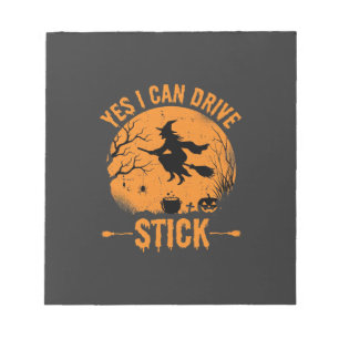 Halloween Witch Drive Stick Graphic_1 Notepad