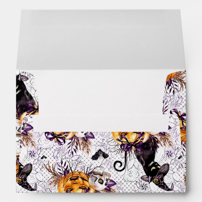 Halloween Witch Envelope (Back (Bottom))