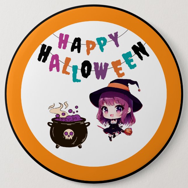 Halloween/witch/fall/October  6 Cm Round Badge (Front)