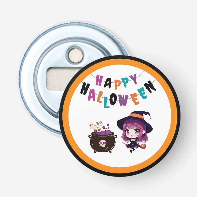 Halloween/witch/fall/October Bottle Opener (Front)