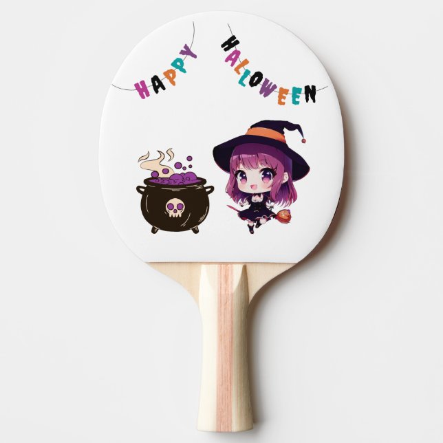 Halloween/witch/fall/October Ping Pong Paddle (Front)