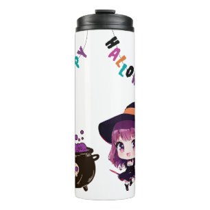 Halloween/witch/fall/October Thermal Tumbler