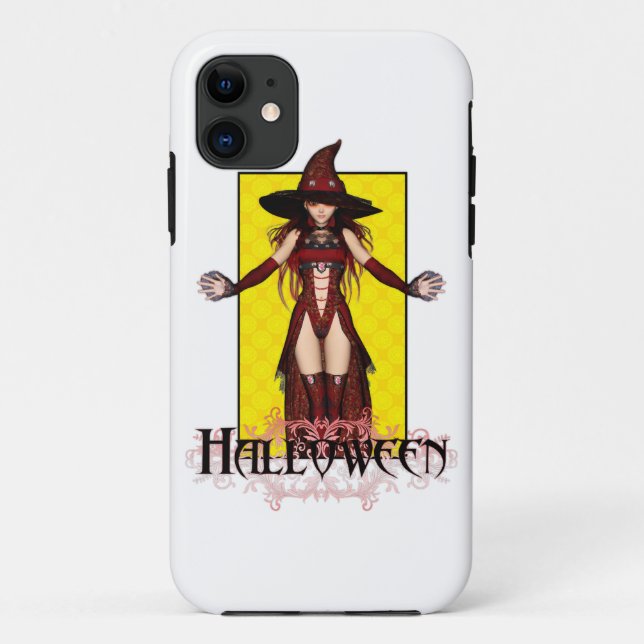 Halloween Witch Fantasy Artwork 5 iPhone 5 ID Case (Back)