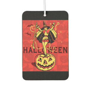 Halloween Witch Girl Car Air Freshener