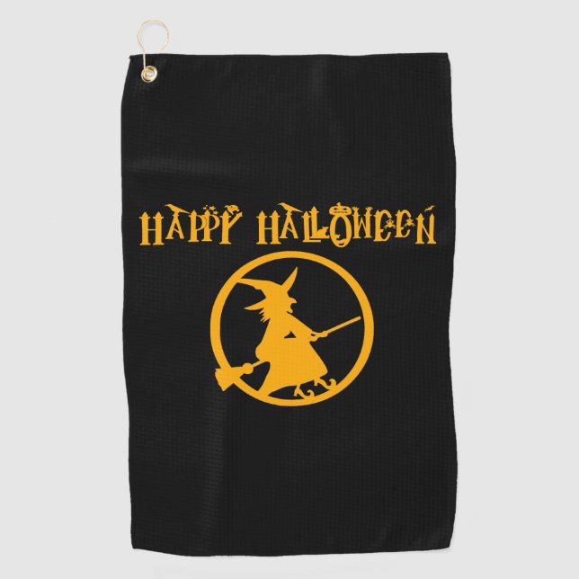 Halloween witch                             golf towel (Front)