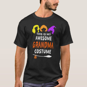 Halloween Witch Grandma This Is My Awesome Grandma T-Shirt