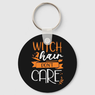 Halloween Witch Hair Do Not Cair Key Ring