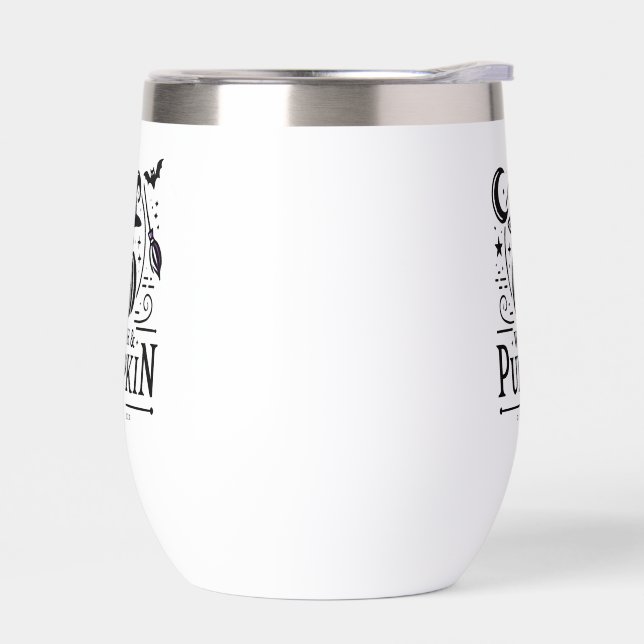 Halloween Witch Hat and Pumpkin Design Magic Art (Left)