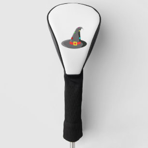 Halloween witch hat golf head cover