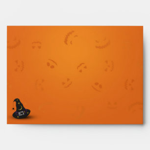 Halloween Witch Hat with Spider Envelopes