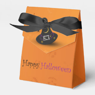 Halloween Witch Hat with Spider - Favour Box Tent