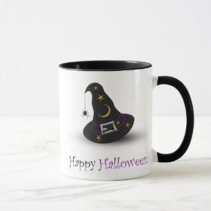 Halloween Witch Hat with Spider - Mug