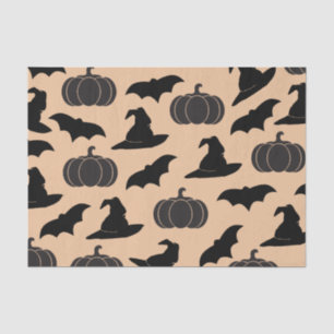 Halloween Witch Hats & Bats Tissue Paper