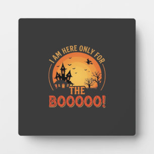 Halloween Witch Haunted House Boo Design_1 Plaque