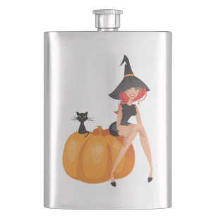 HALLOWEEN WITCH HIP FLASK