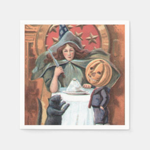 Halloween Witch Holiday paper napkins