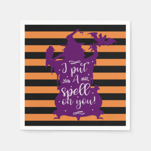 Halloween Witch I put a spell on you Fun Festive Napkin