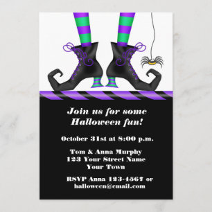 Halloween Witch Invitation