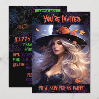 Halloween Witch Invitation