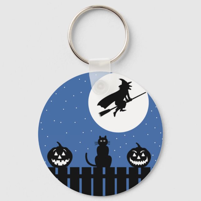 Halloween Witch Key Ring (Front)