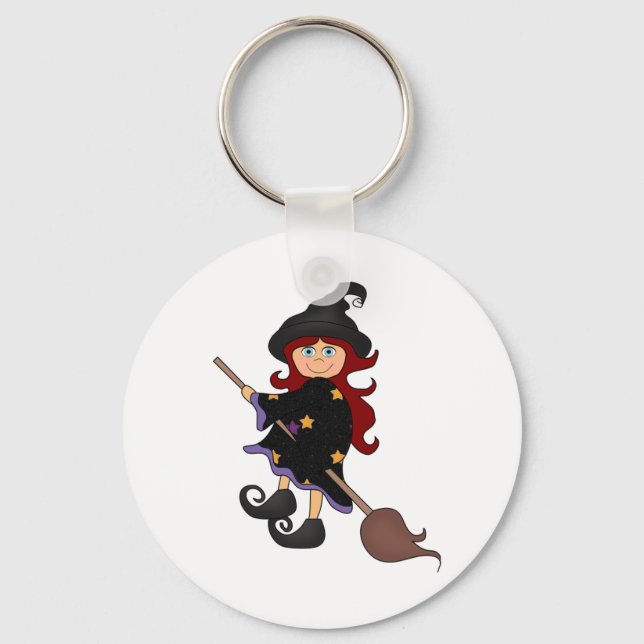 Halloween witch key ring (Front)