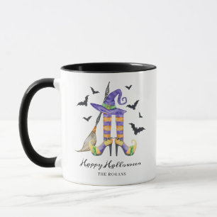 Halloween Witch Legs and Hat Mug