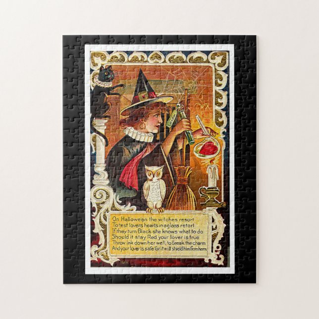 Halloween Witch Lovers Potion Jigsaw Puzzle (Vertical)
