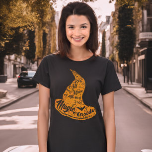 Halloween Witch Magic Witchy Hat T-Shirt