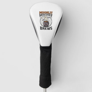 Halloween Witch Moon Mischief Golf Head Cover