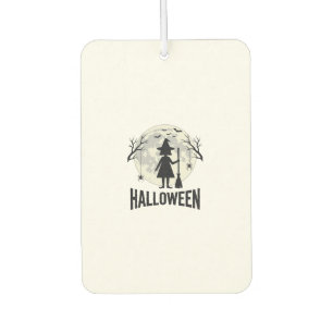 Halloween Witch Moon Vintage Engraving Design_1 Car Air Freshener