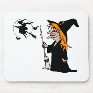 halloween witch mouse pad
