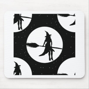 halloween witch mouse pad
