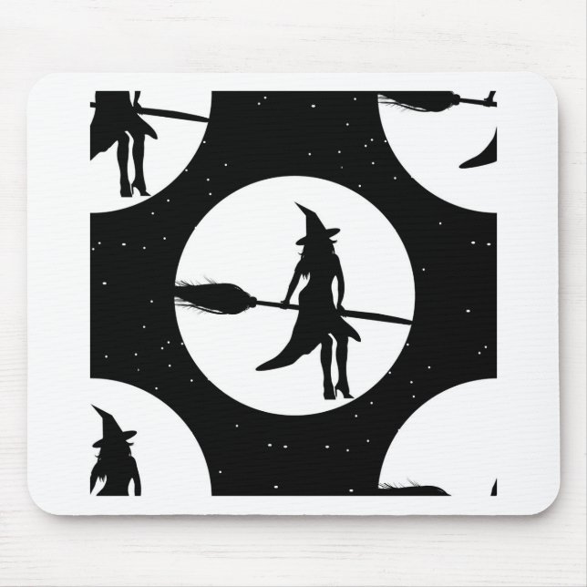 halloween witch mouse pad (Front)