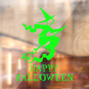 Halloween witch neon green custom text decor