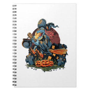 Halloween witch notebook