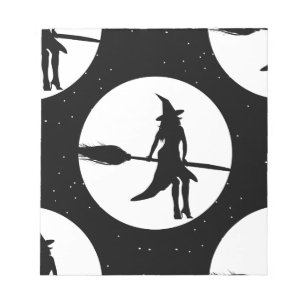 halloween witch notepad