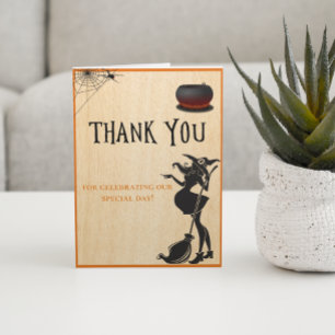 Halloween Witch October Baby Shower Thank you