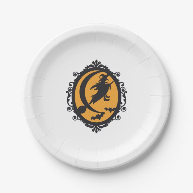 Halloween Witch                         Paper Plate (Front)