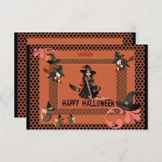 Halloween Witch Party Invitation